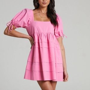 Pink Showpo Barbie Pink Poof Dress